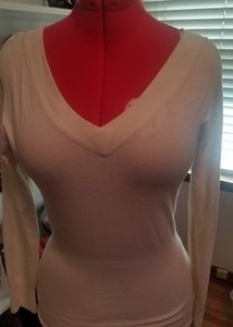 GUESS Deep V-neck front & back thick banded bottom